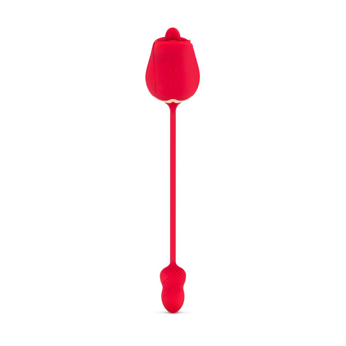 Διπλός Δονητής με γλώσσα teazers rose vibrator and clitoris stimulator