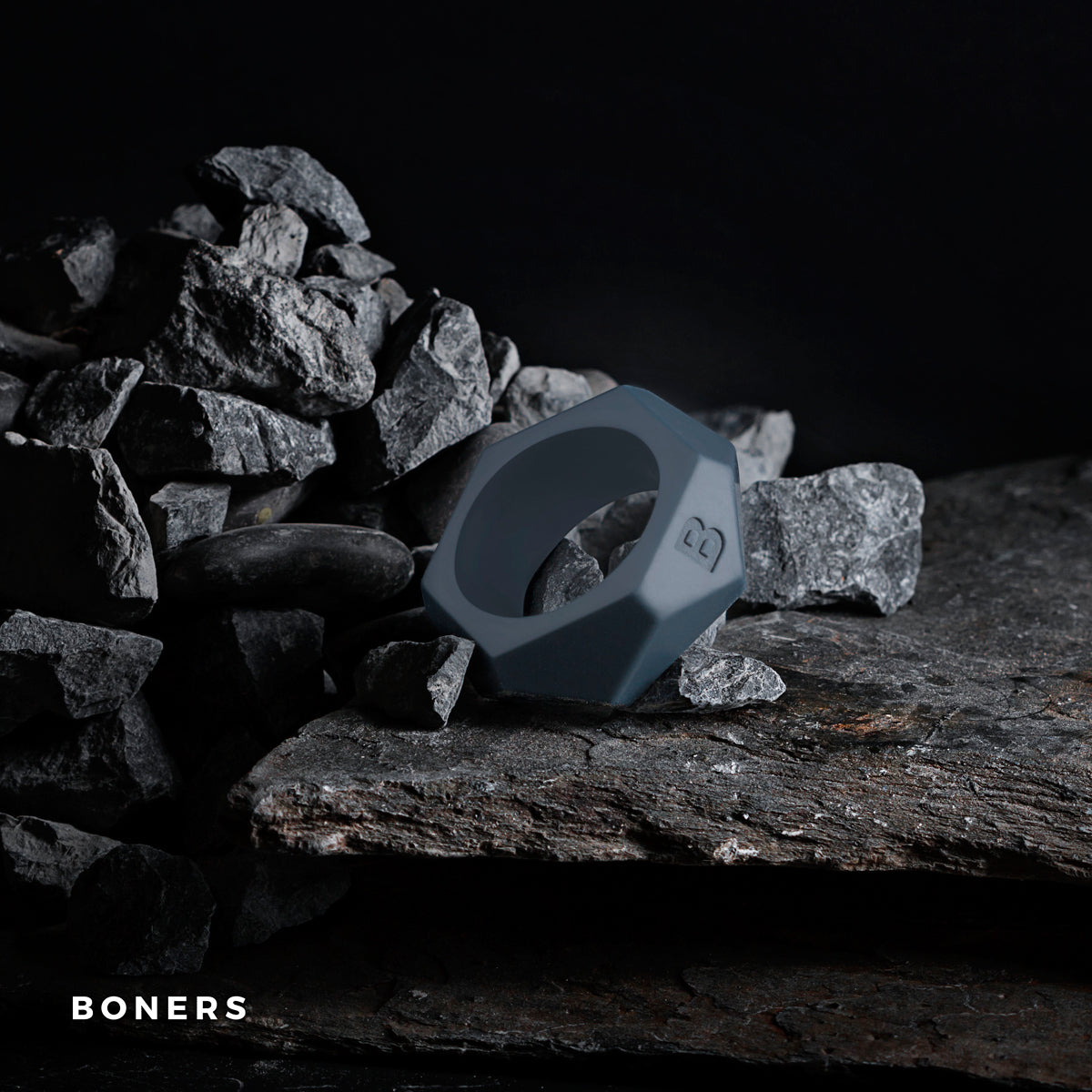 Δαχτυλίδι πέους -boners diamond cock ring - grey