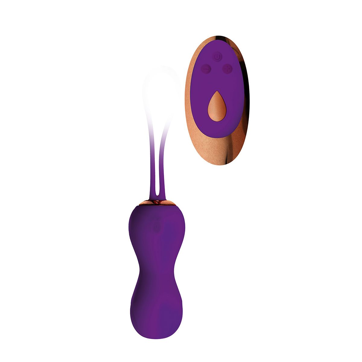 Δονούμενο αυγό langloys vibrating egg remote control purple